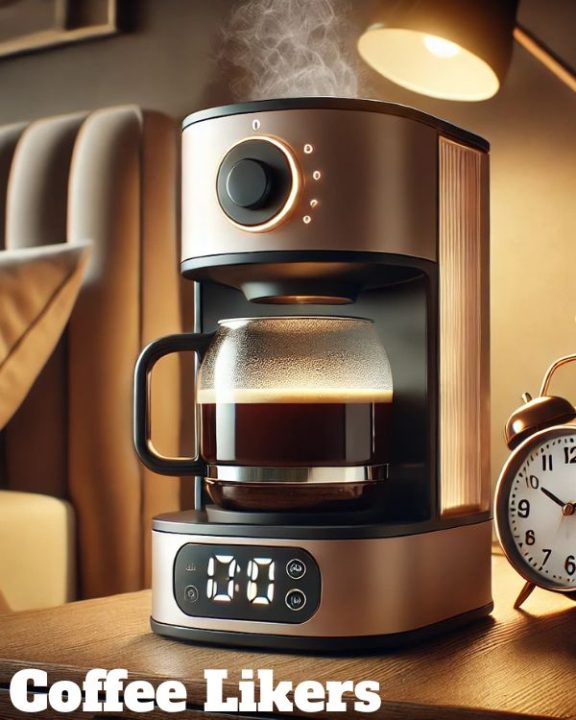 Single cup coffee maker alarm clock