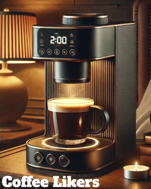 Single cup coffee maker alarm clock