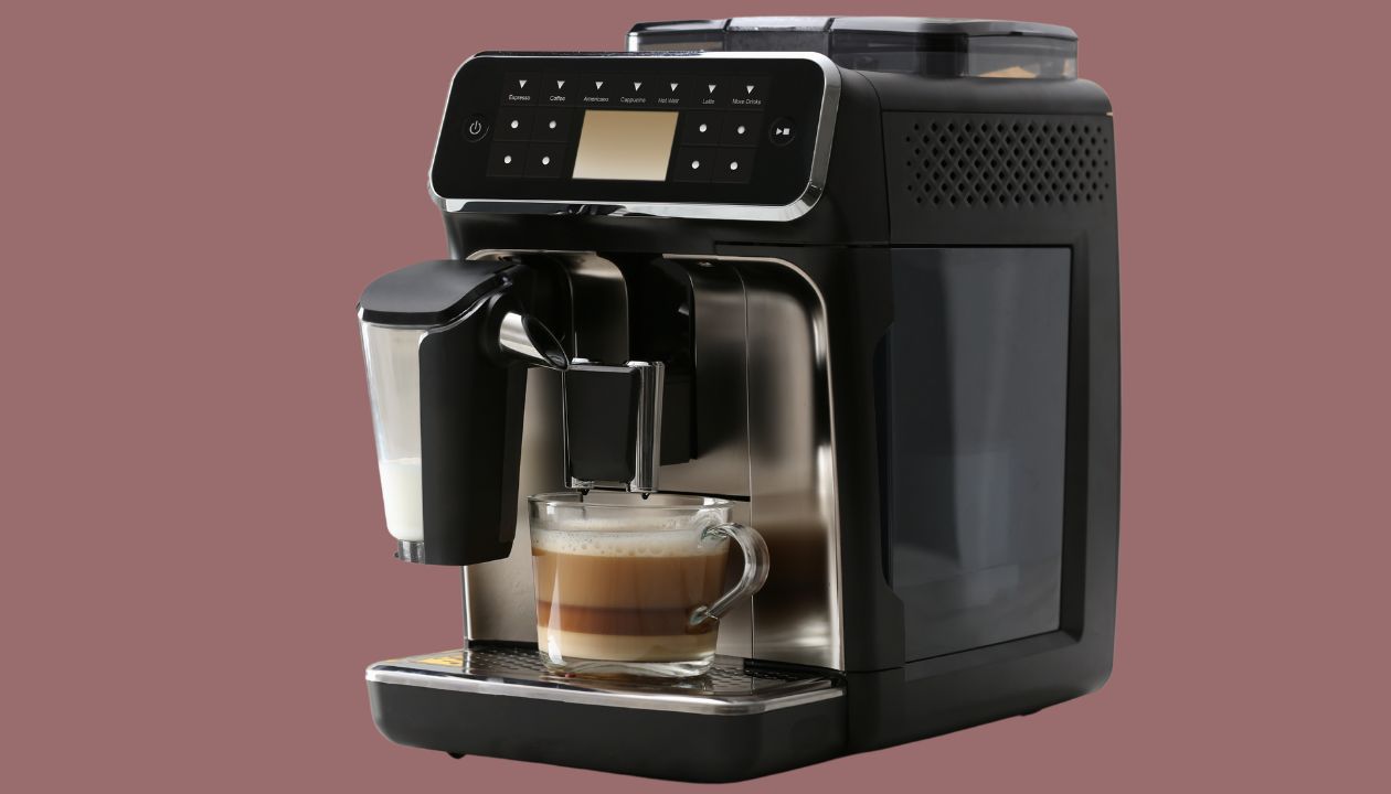 plumbed coffee maker with hot water dispenser