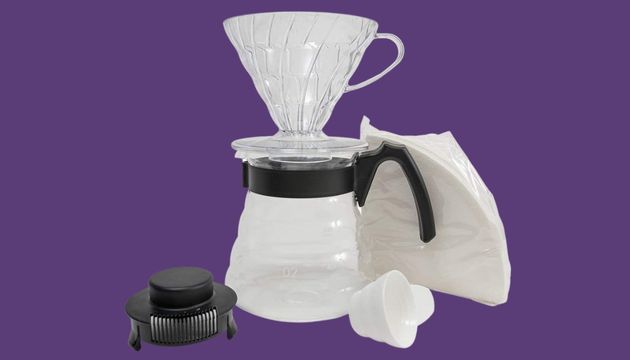 Pour-over coffee maker glass