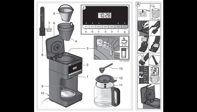 How do I use the clean cycle on oxo coffee maker