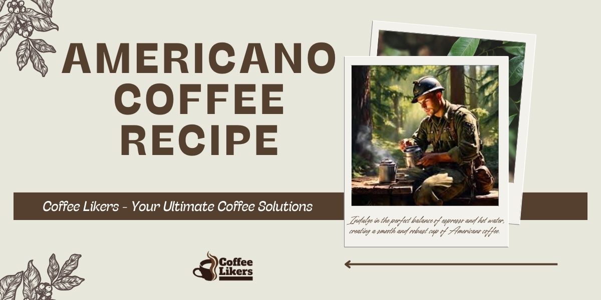 Americano coffee recipe