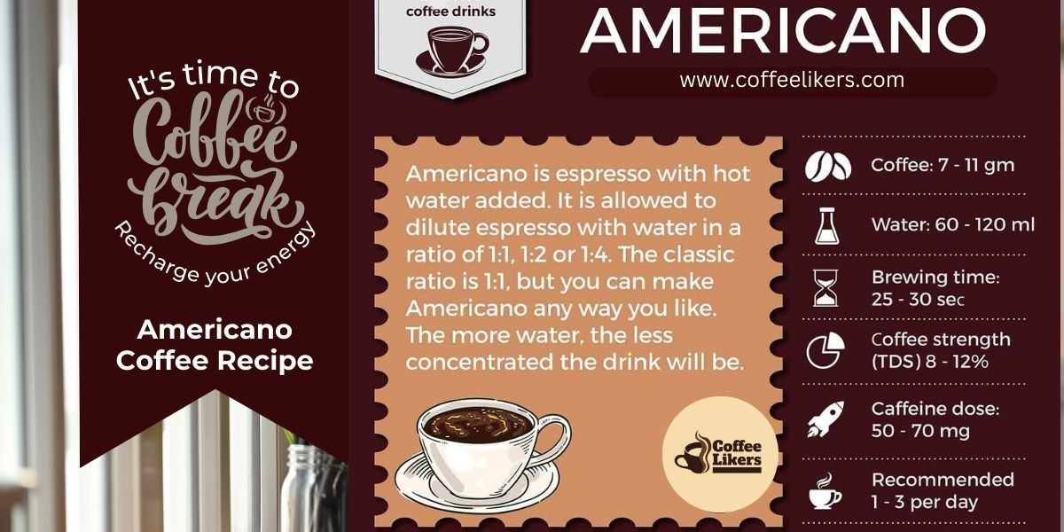 Americano coffee recipe