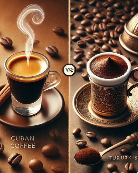 Cuban coffee vs Turkish coffee