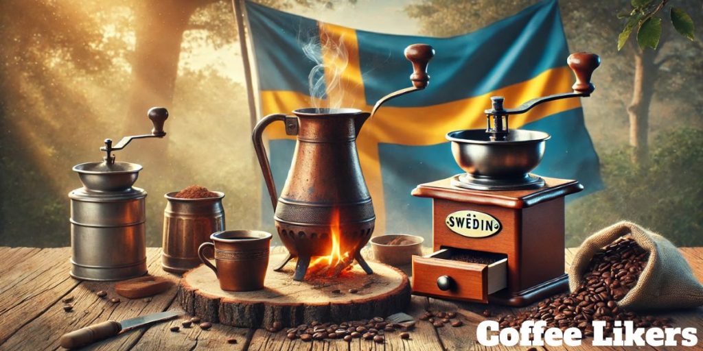 Swedish traditional coffee brewing