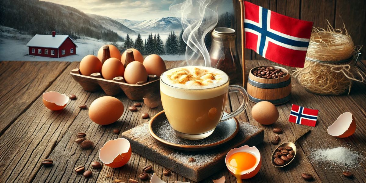 Norwegian egg coffee