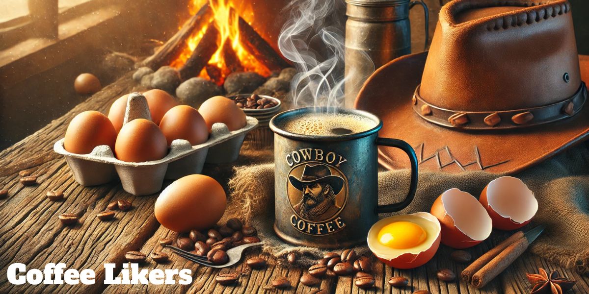 Cowboy coffee with egg