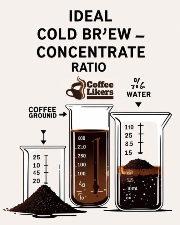 Cold brew concentrate ratio