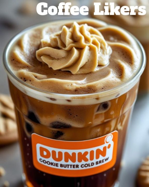 Dunkin cookie butter cold brew
